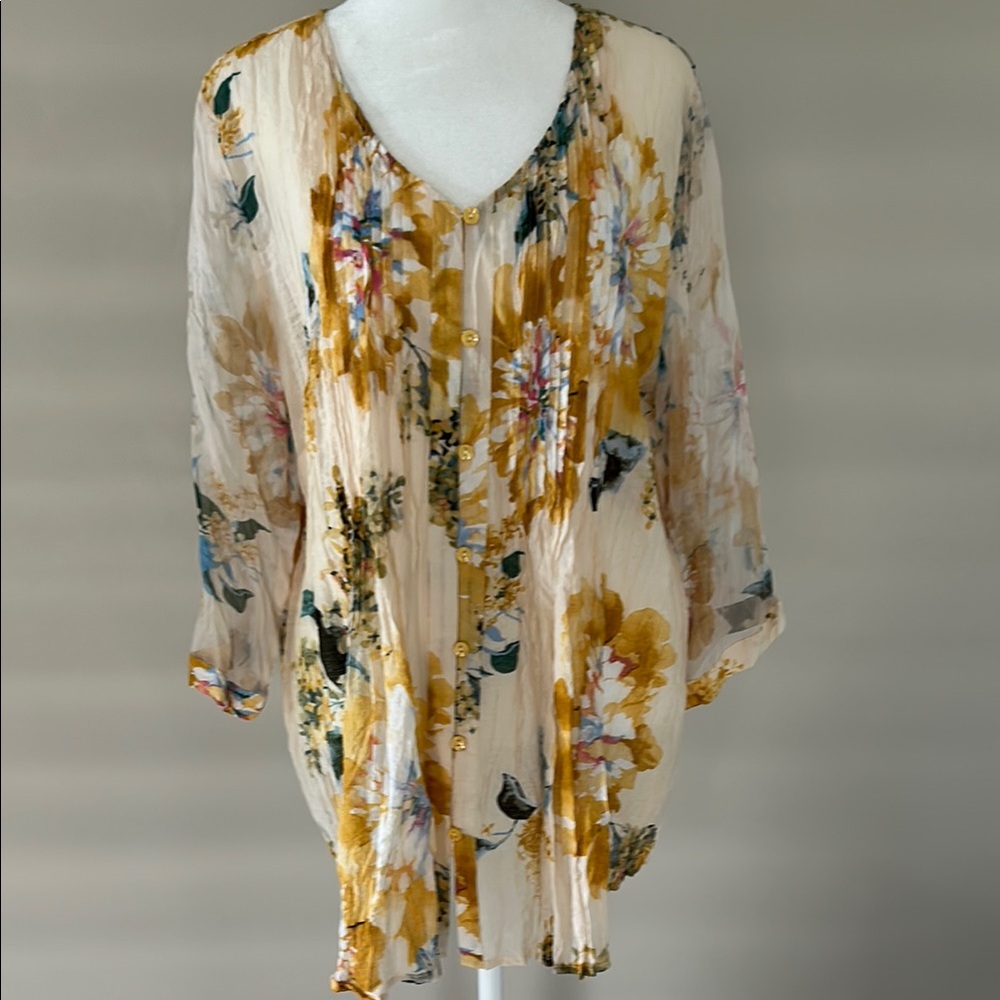 Floral Sheer Blouse